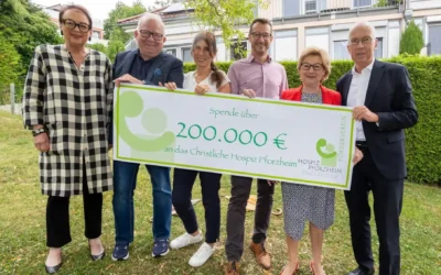 Die Freude so groß wie der Scheck: 200.000€ fürs Hospiz