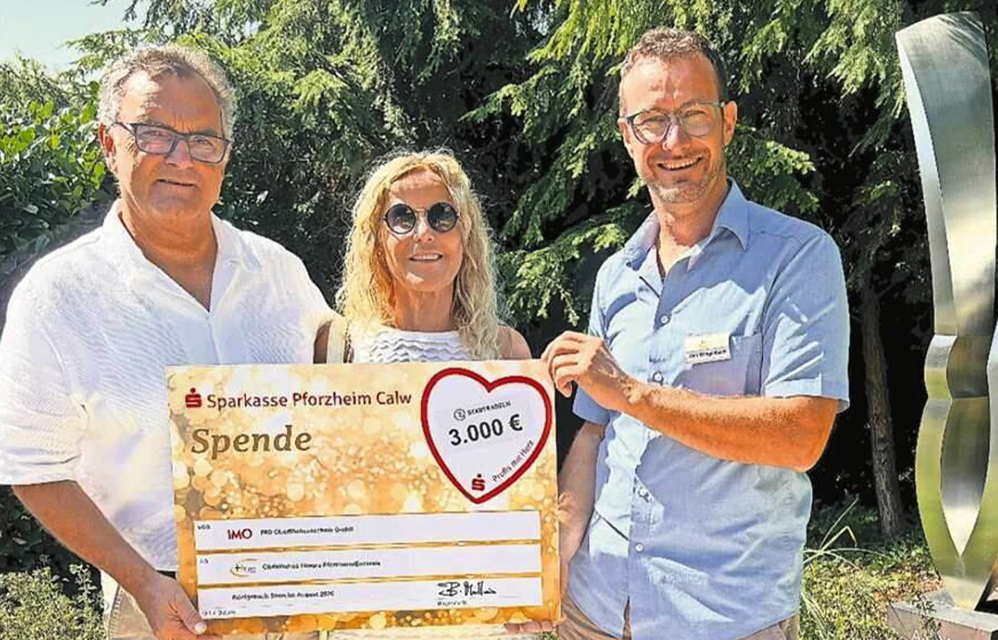 IMO: 3000 Euro an Pforzheimer Hospiz